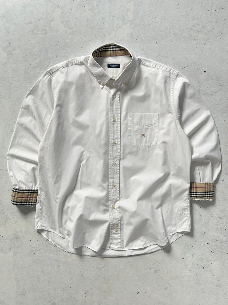00's Burberry Nova Check Long Sleeve Shirt (XL)