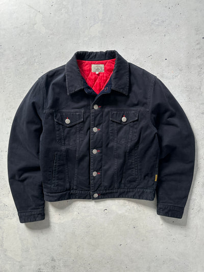 90's Armani Jeans Brushed Cotton Padded Trucker Jacket (M)