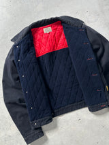 90's Armani Jeans Brushed Cotton Padded Trucker Jacket (M)