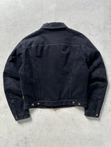 90's Armani Jeans Brushed Cotton Padded Trucker Jacket (M)