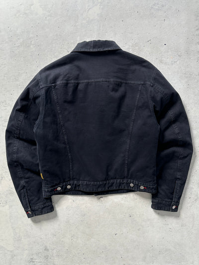 90's Armani Jeans Brushed Cotton Padded Trucker Jacket (M)