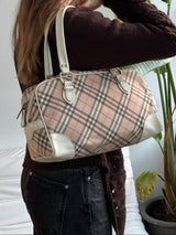 Burberry Blue Label Mini Boston Nova Check Bag (One Size)