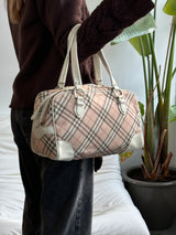 Burberry Blue Label Mini Boston Nova Check Bag (One Size)