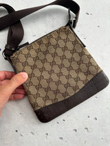 Vintage Gucci Canvas Small Shoulder / Crossbody Bag (One Size)