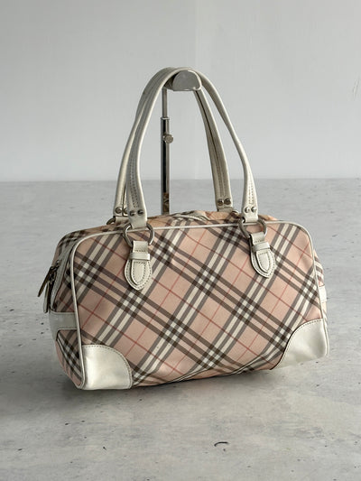 Burberry Blue Label Mini Boston Nova Check Bag (One Size)
