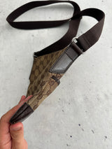 Vintage Gucci Canvas Small Shoulder / Crossbody Bag (One Size)