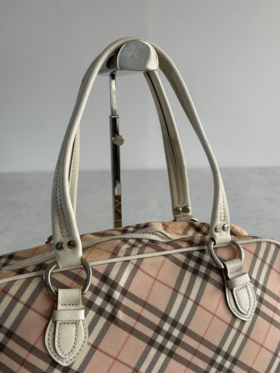 Burberry Blue Label Mini Boston Nova Check Bag (One Size)