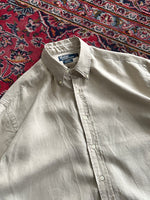 90's Ralph Lauren Linen Long Sleeve Shirt (XL)