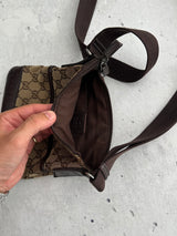 Vintage Gucci Canvas Small Shoulder / Crossbody Bag (One Size)