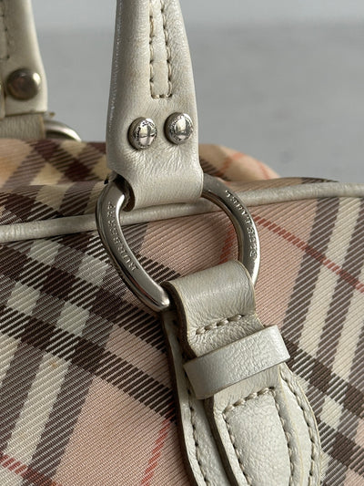 Burberry Blue Label Mini Boston Nova Check Bag (One Size)