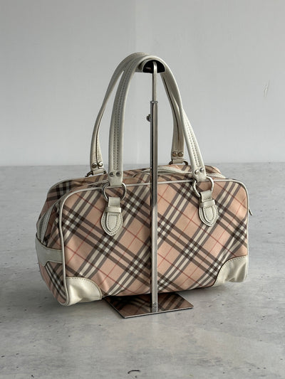 Burberry Blue Label Mini Boston Nova Check Bag (One Size)