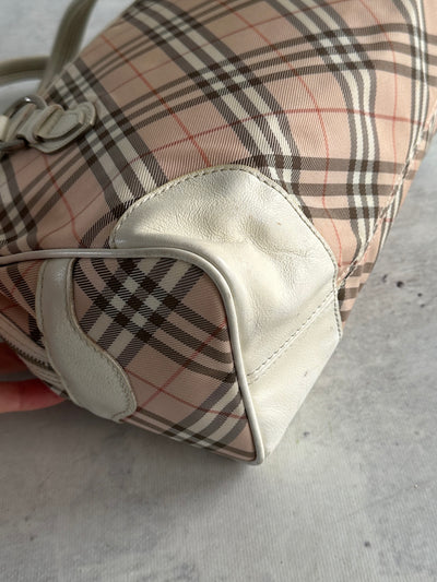 Burberry Blue Label Mini Boston Nova Check Bag (One Size)