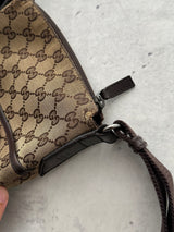 Vintage Gucci Canvas Small Shoulder / Crossbody Bag (One Size)