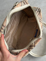 Burberry Blue Label Mini Boston Nova Check Bag (One Size)