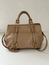 Vintage Miu Miu Vitello Lux 2 Way Leather Bag (One Size)