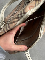 Burberry Blue Label Mini Boston Nova Check Bag (One Size)