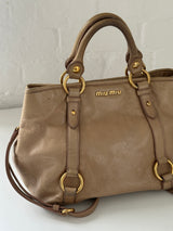 Vintage Miu Miu Vitello Lux 2 Way Leather Bag (One Size)