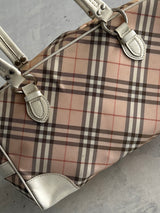 Burberry Blue Label Mini Boston Nova Check Bag (One Size)