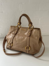 Vintage Miu Miu Vitello Lux 2 Way Leather Bag (One Size)