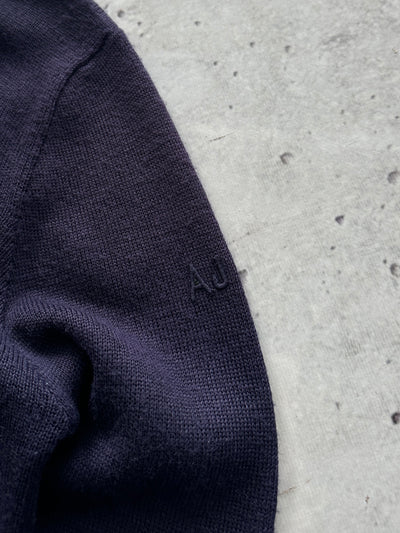 Armani Jeans 1/4 Zip Pullover Knit Jumper (L)