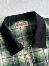 Stussy Quality Workwear plaid corduroy collar jacket (L)