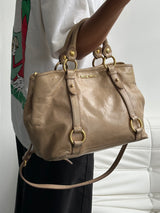 Vintage Miu Miu Vitello Lux 2 Way Leather Bag (One Size)