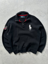Ralph Lauren Big Logo Heavyweight 1/4 Zip Sweatshirt (M)