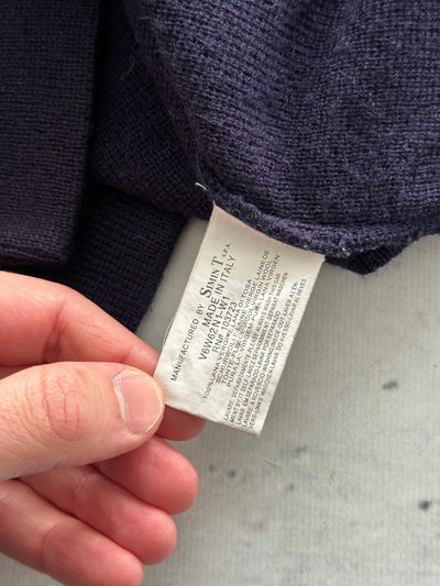 Armani Jeans 1/4 Zip Pullover Knit Jumper (L)