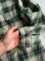 Stussy Quality Workwear plaid corduroy collar jacket (L)
