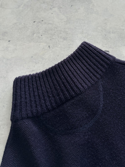 Armani Jeans 1/4 Zip Pullover Knit Jumper (L)