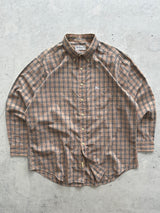 90's Burberry Nova Check Long Sleeve Shirt (XL)