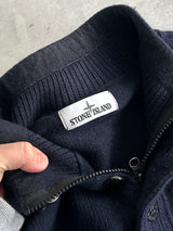 Stone Island 1/4 Zip wool Pullover Knit Jumper (L)