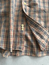 90's Burberry Nova Check Long Sleeve Shirt (XL)