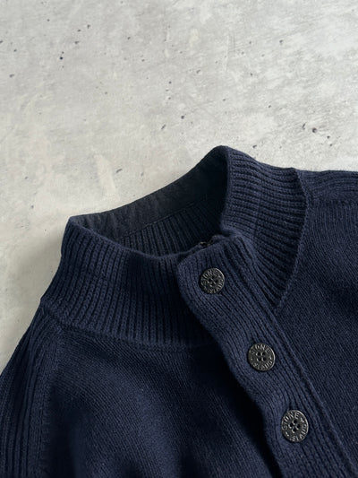 Stone Island 1/4 Zip wool Pullover Knit Jumper (L)