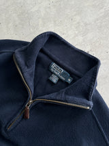 Ralph Lauren Ribbed 1/4 Zip Pullover Jumper (M)