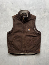 Vintage Carhartt fleece lined gilet (M)