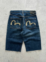 00's Evisu Gull Wing Denim Shorts (W30)