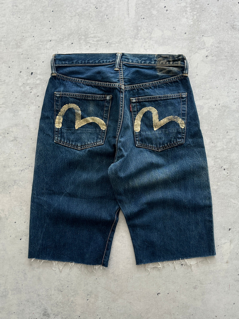 00's Evisu Gull Wing Denim Shorts (W30)