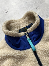 Ralph Lauren polo deep pile hybrid zip up fleece (S)