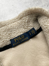 Ralph Lauren polo deep pile hybrid zip up fleece (S)