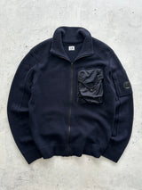 CP Company Nylon Pocket Wool Zip Up Jumper (L)
