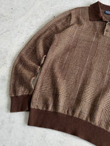 Ralph Lauren Cashmere linen Blend Plaid Pullover Jumper (M)