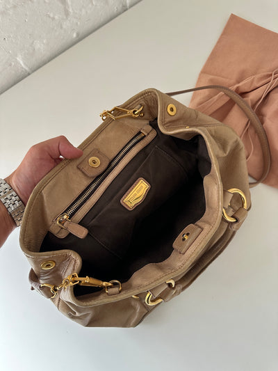 Vintage Miu Miu Vitello Lux 2 Way Leather Bag (One Size)