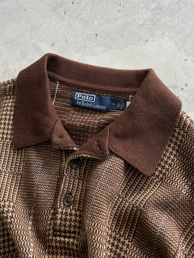 Ralph Lauren Cashmere linen Blend Plaid Pullover Jumper (M)