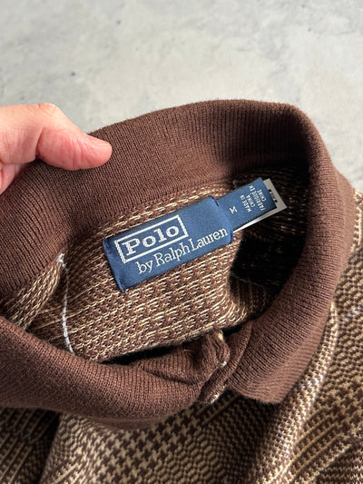 Ralph Lauren Cashmere linen Blend Plaid Pullover Jumper (M)