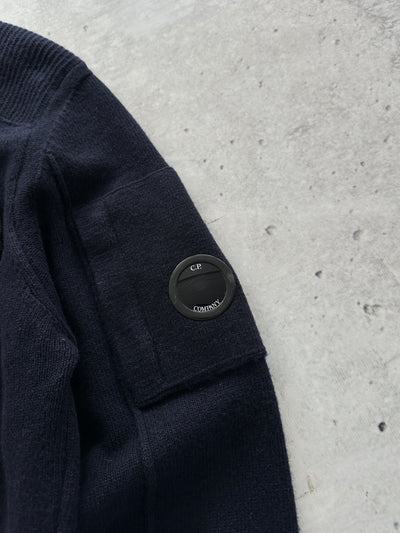 CP Company Nylon Pocket Wool Zip Up Jumper (L)