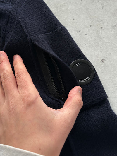 CP Company Nylon Pocket Wool Zip Up Jumper (L)