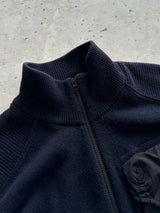 CP Company Nylon Pocket Wool Zip Up Jumper (L)