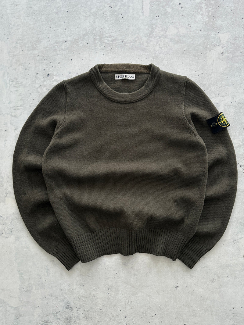 AW/11 Stone Island Wool Knit Crewneck Jumper (S)