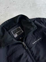 00's Oakley Embroidered Logo Fleece Lined Zip Up Jacket (S/M)
